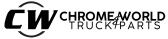 Chrome World and Truck Parts logo